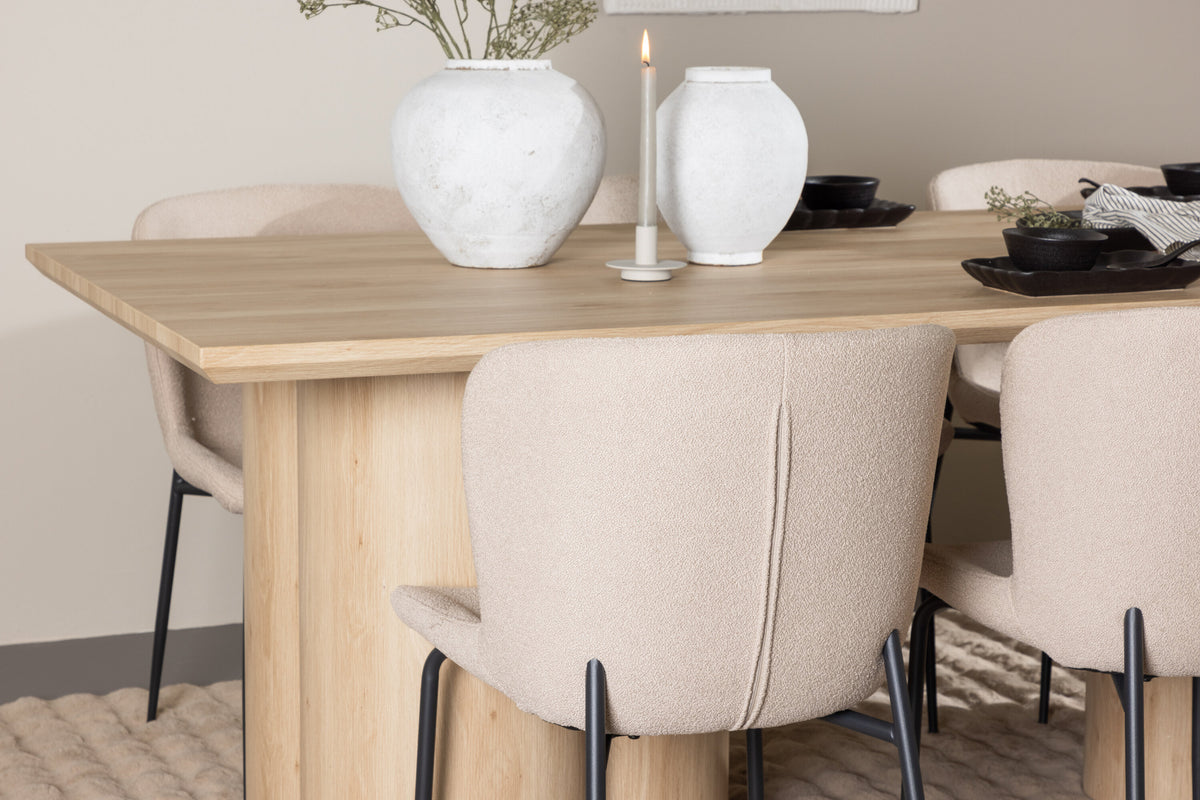 Olivia Matbord med Modesto Stolarna – MDF