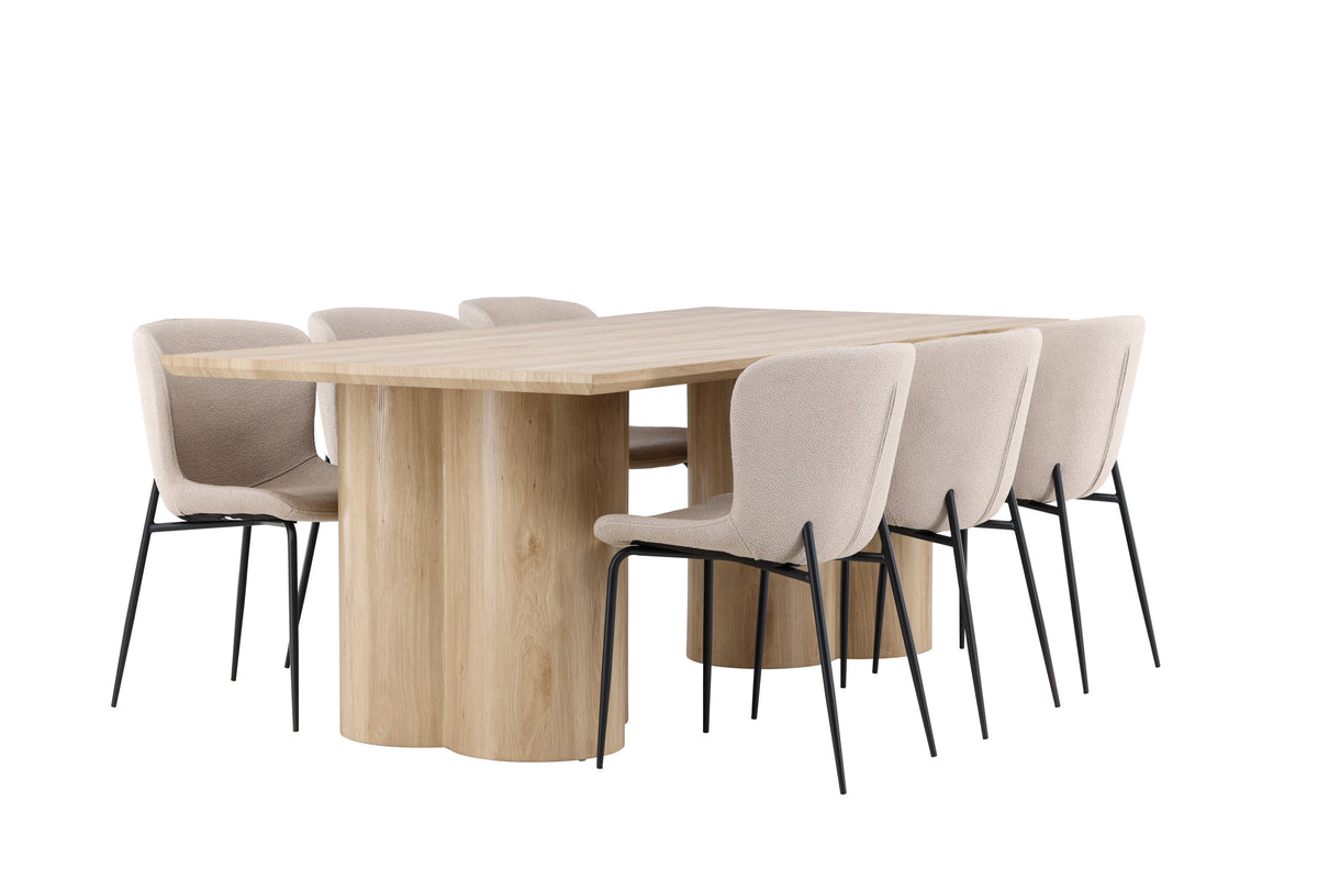 Olivia Matbord med Modesto Stolarna – MDF