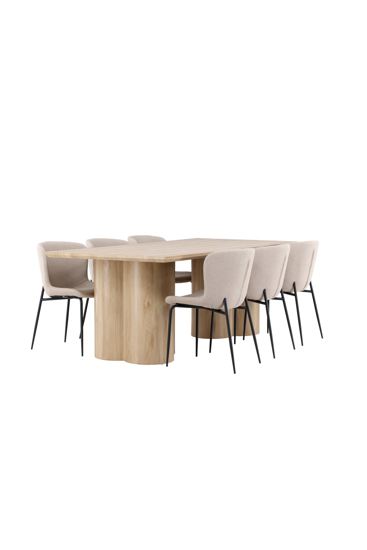 Olivia Matbord med Modesto Stolarna – MDF