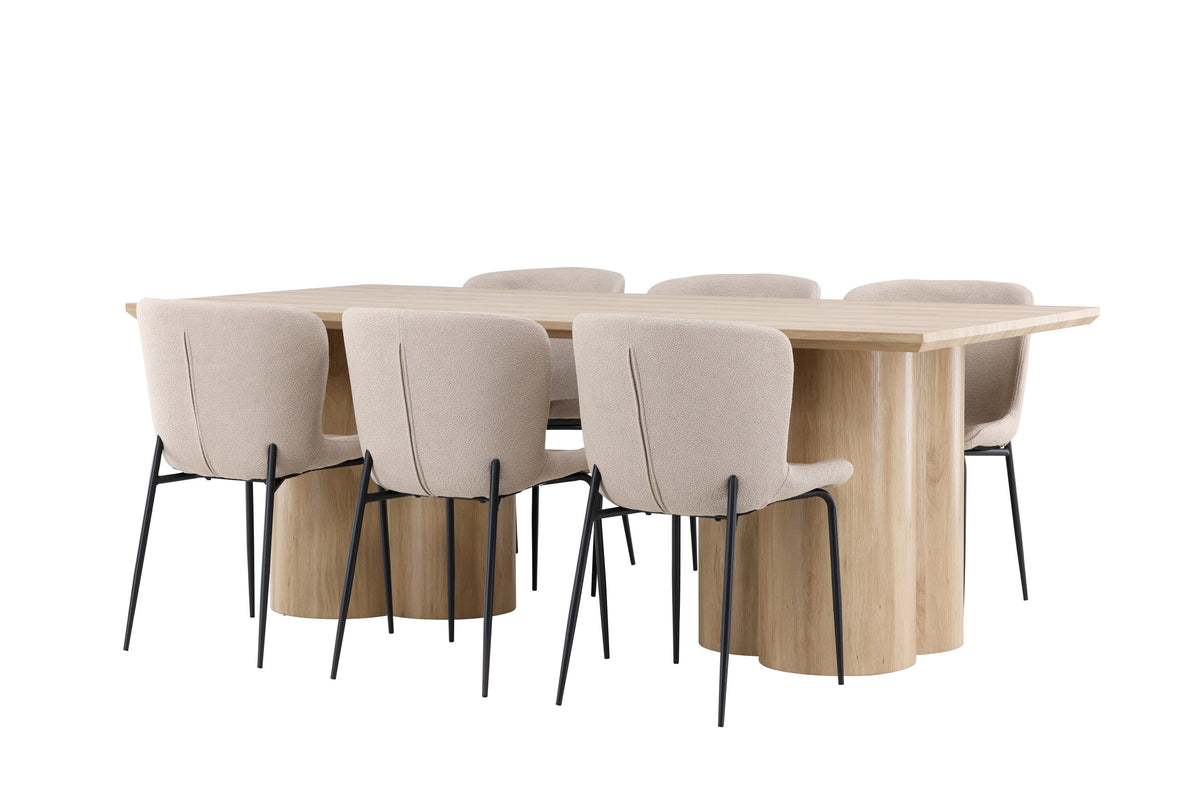 Olivia Matbord med Modesto Stolarna – MDF