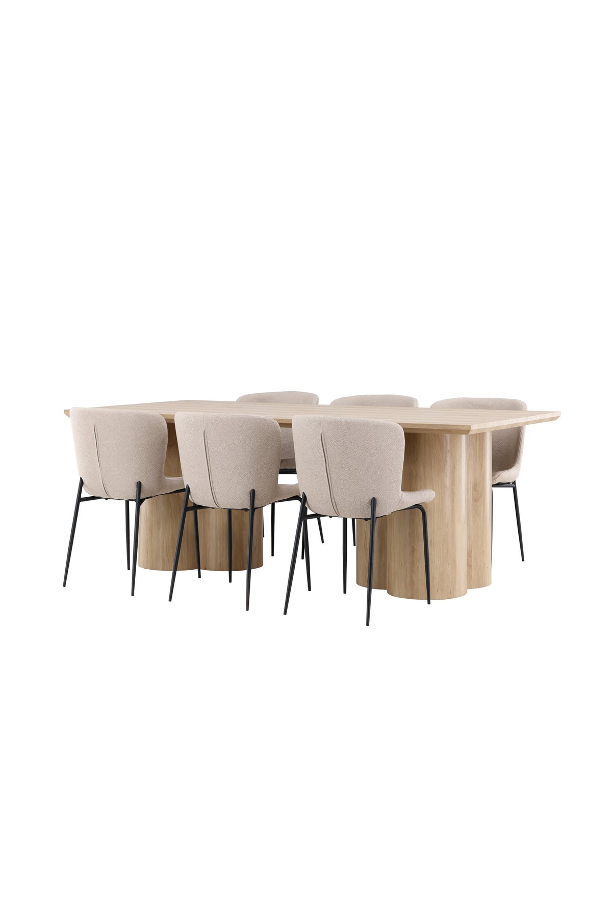Olivia Matbord med Modesto Stolarna – MDF
