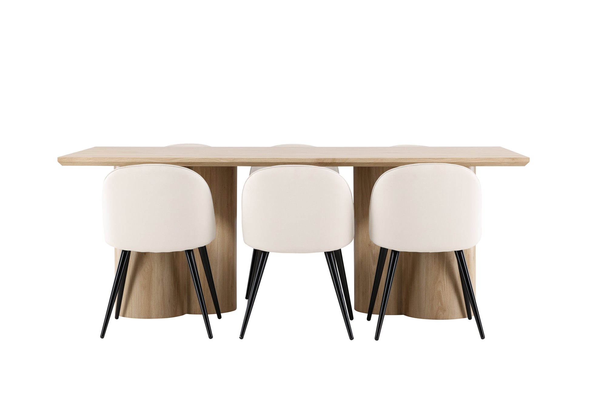 Olivia Matbord med Velvet Stolarna – MDF