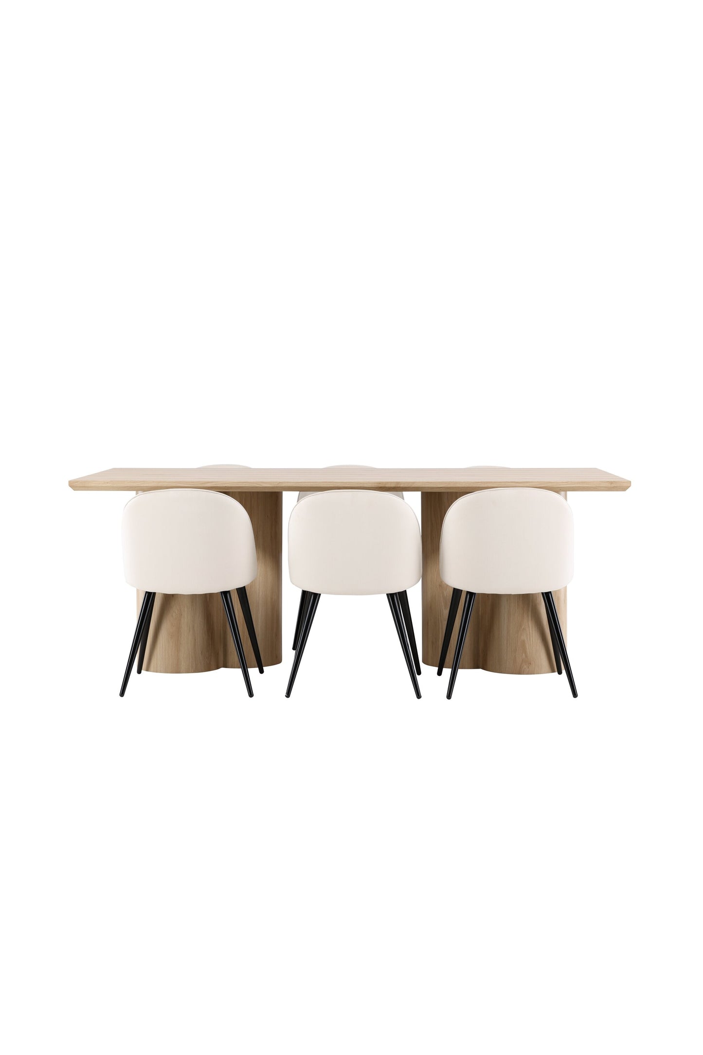 Olivia Matbord med Velvet Stolarna – MDF
