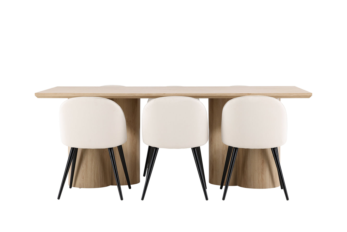 Olivia Matbord med Velvet Stolarna – MDF