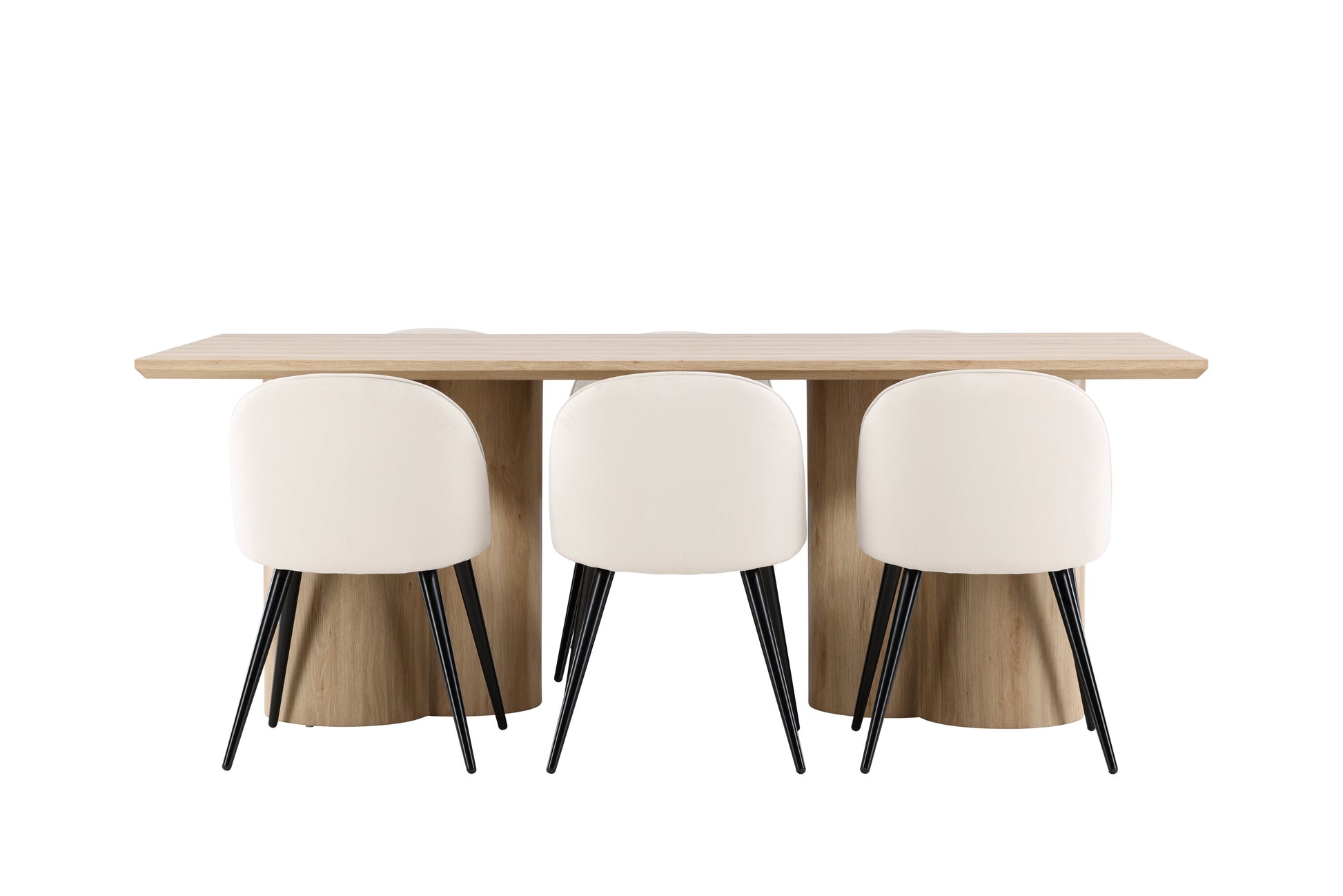 Olivia Matbord med Velvet Stolarna – MDF