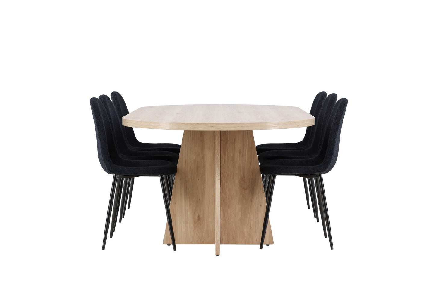 Bootcut Matbord med Polar Stolarna – MDF