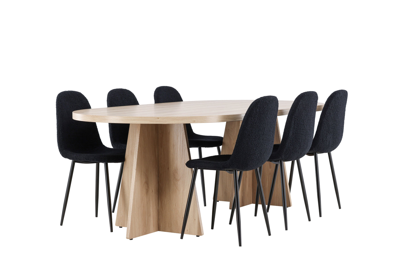 Bootcut Matbord med Polar Stolarna – MDF