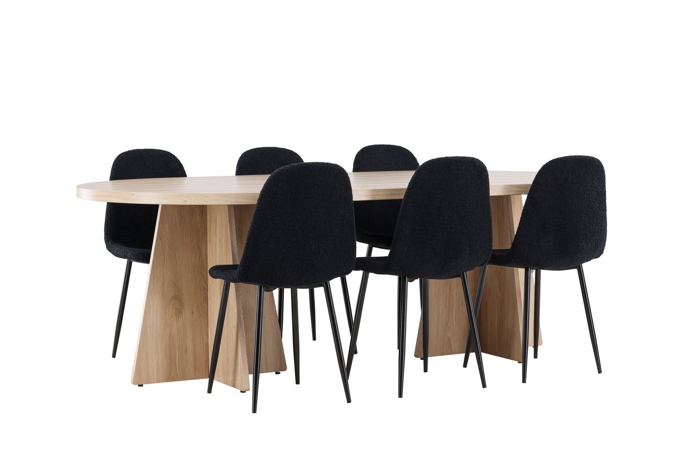Bootcut Matbord med Polar Stolarna – MDF