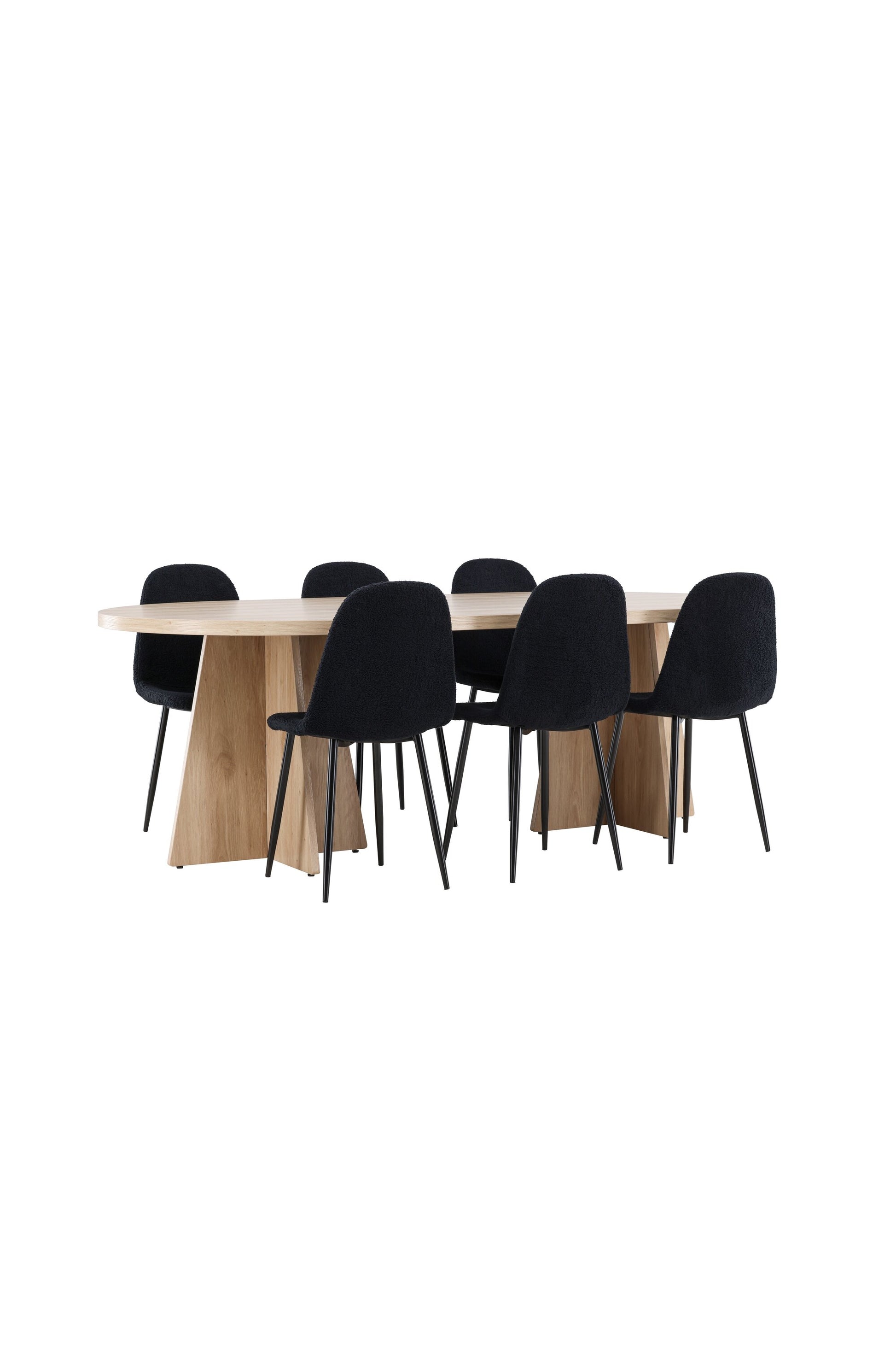 Bootcut Matbord med Polar Stolarna – MDF