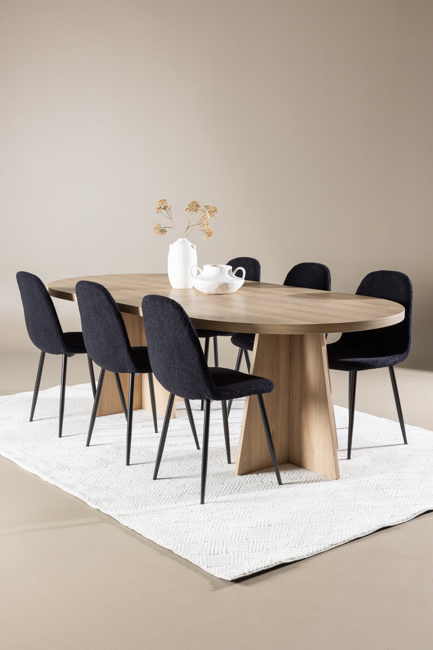 Bootcut Matbord med Polar Stolarna – MDF
