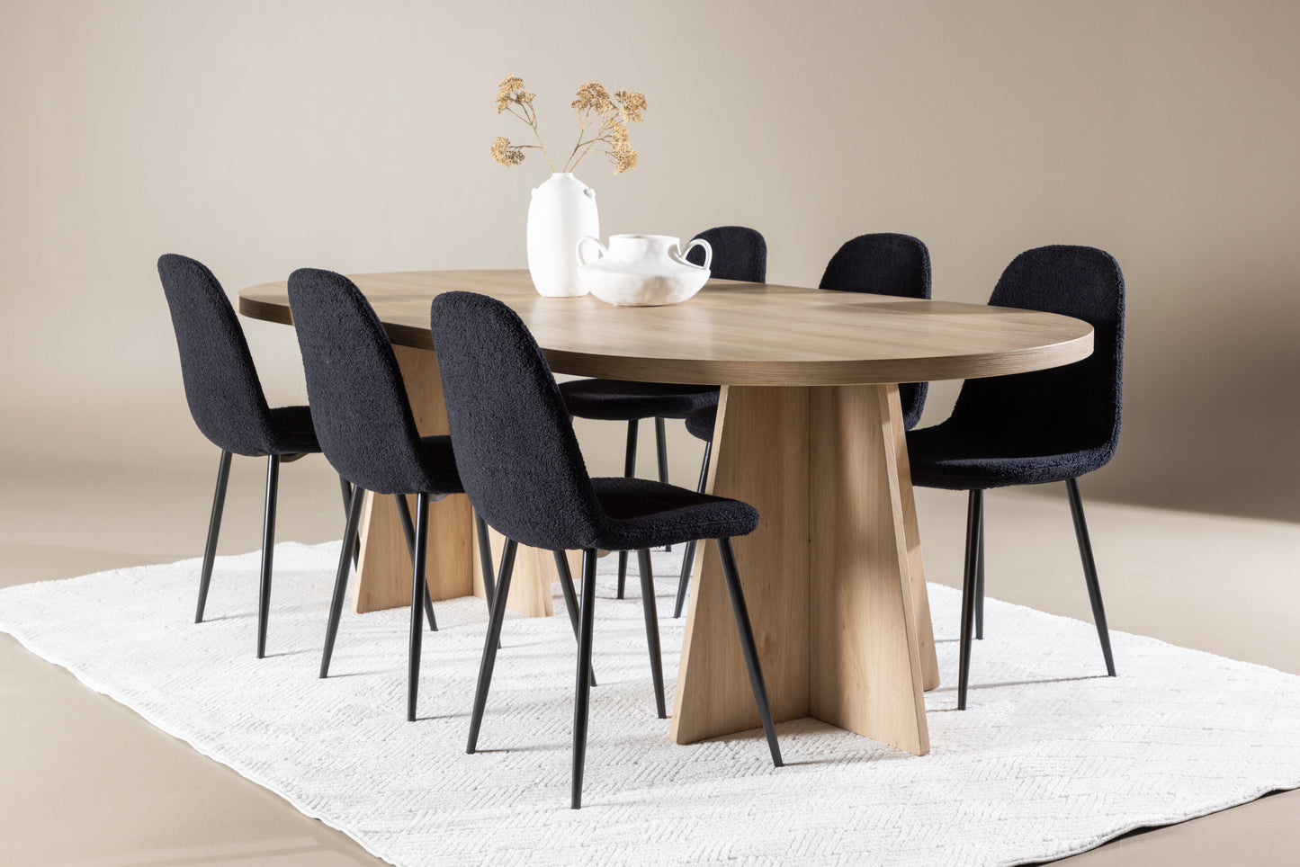 Bootcut Matbord med Polar Stolarna – MDF