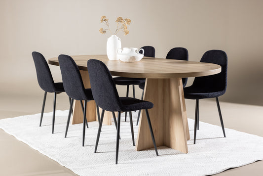 Bootcut Matbord med Polar Stolarna – MDF