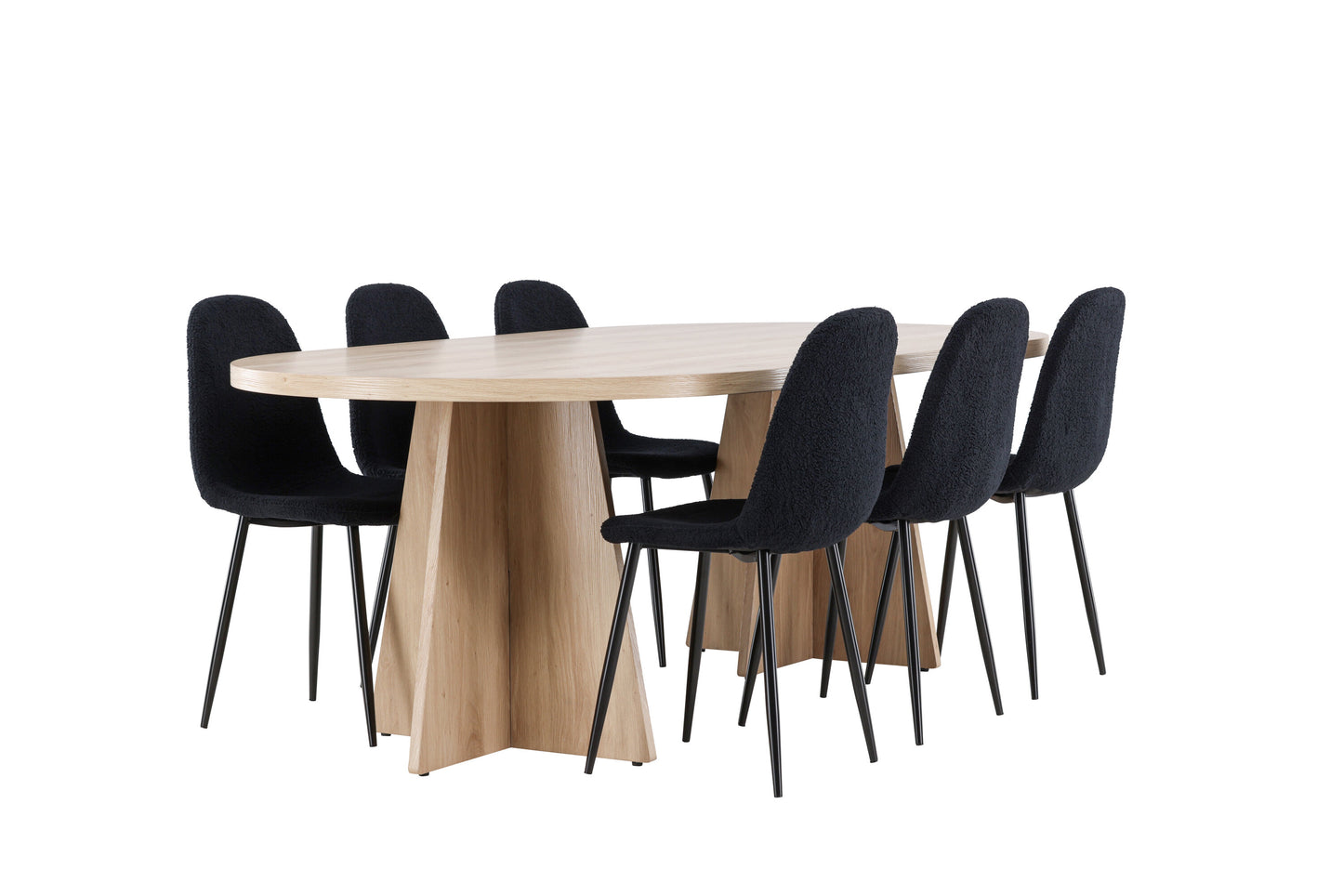 Bootcut Matbord med Polar Stolarna – MDF