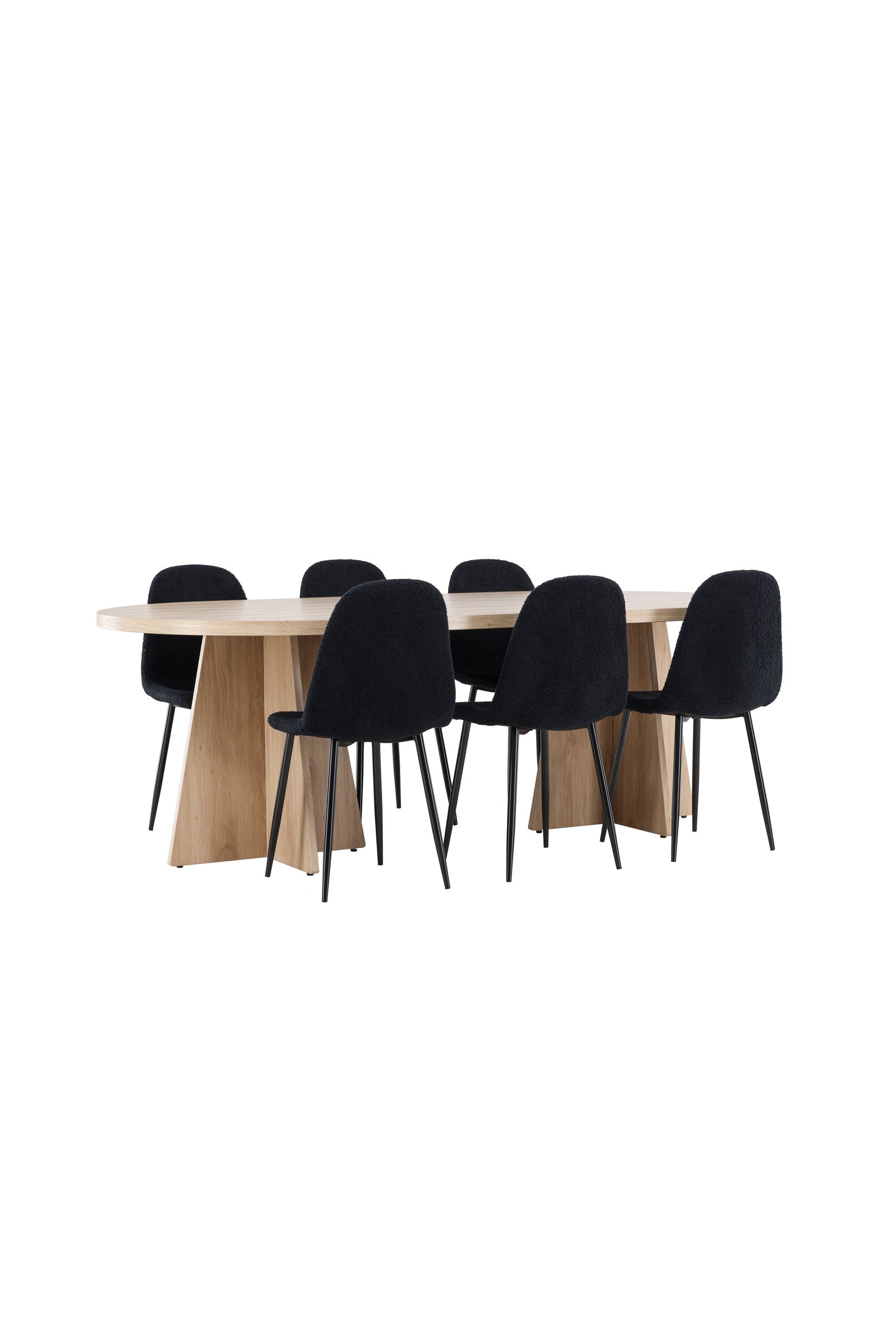 Bootcut Matbord med Polar Stolarna – MDF