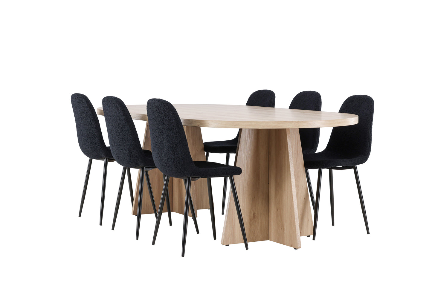 Bootcut Matbord med Polar Stolarna – MDF
