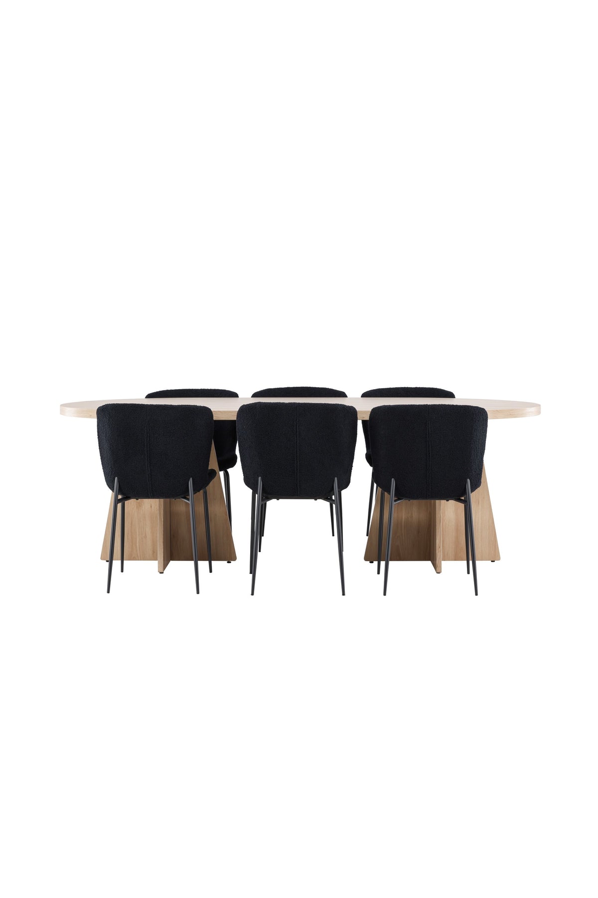 Bootcut Matbord med Modesto Stolarna – MDF