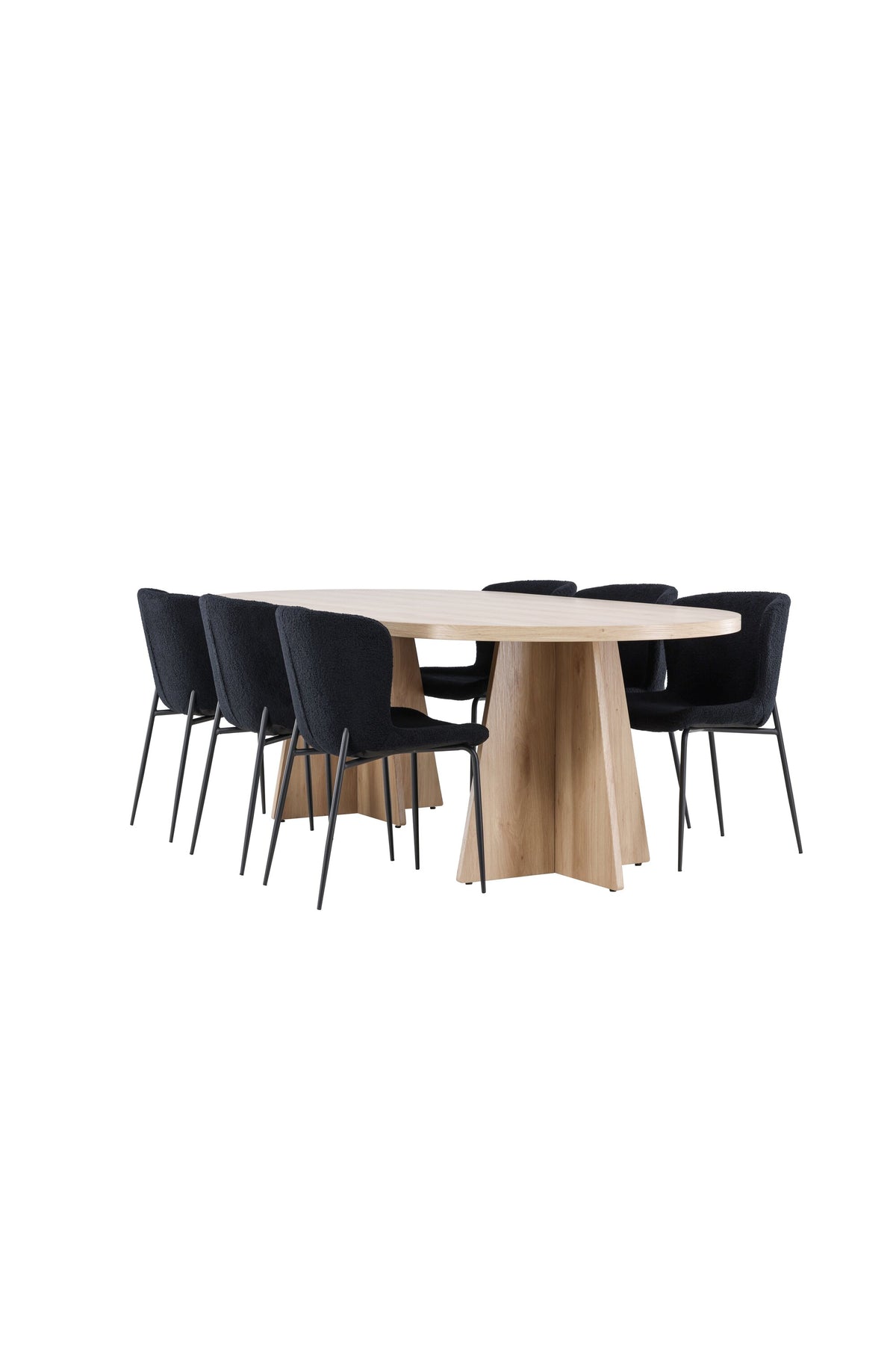 Bootcut Matbord med Modesto Stolarna – MDF