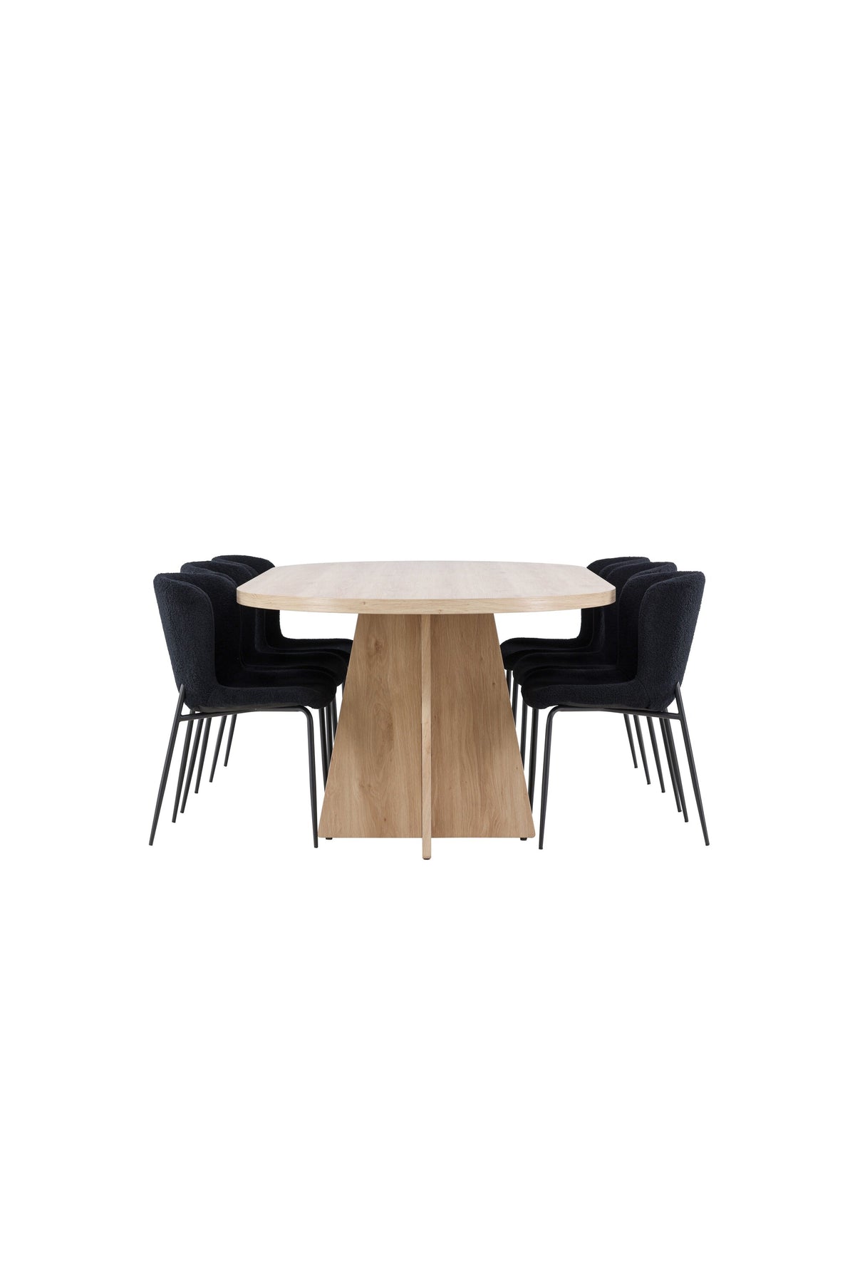 Bootcut Matbord med Modesto Stolarna – MDF