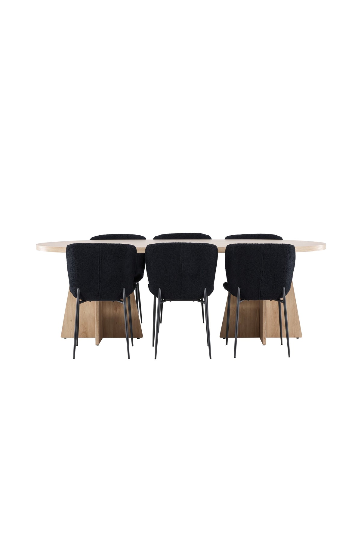 Bootcut Matbord med Modesto Stolarna – MDF