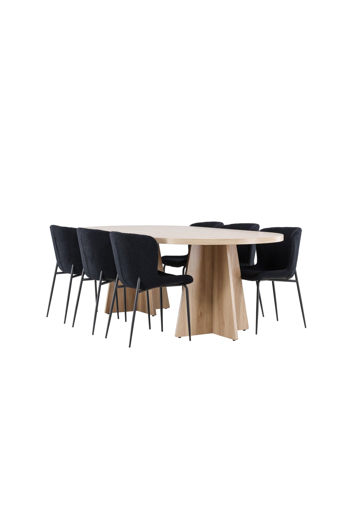 Bootcut Matbord med Modesto Stolarna – MDF