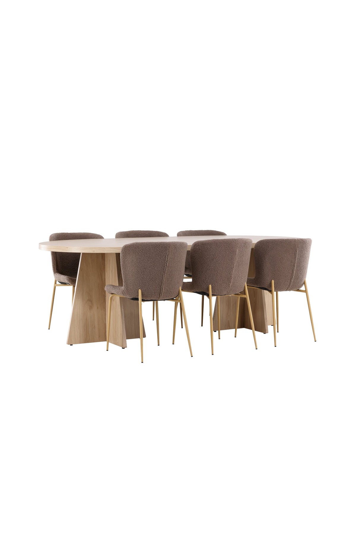 Bootcut Matbord med Modesto Stolarna – MDF