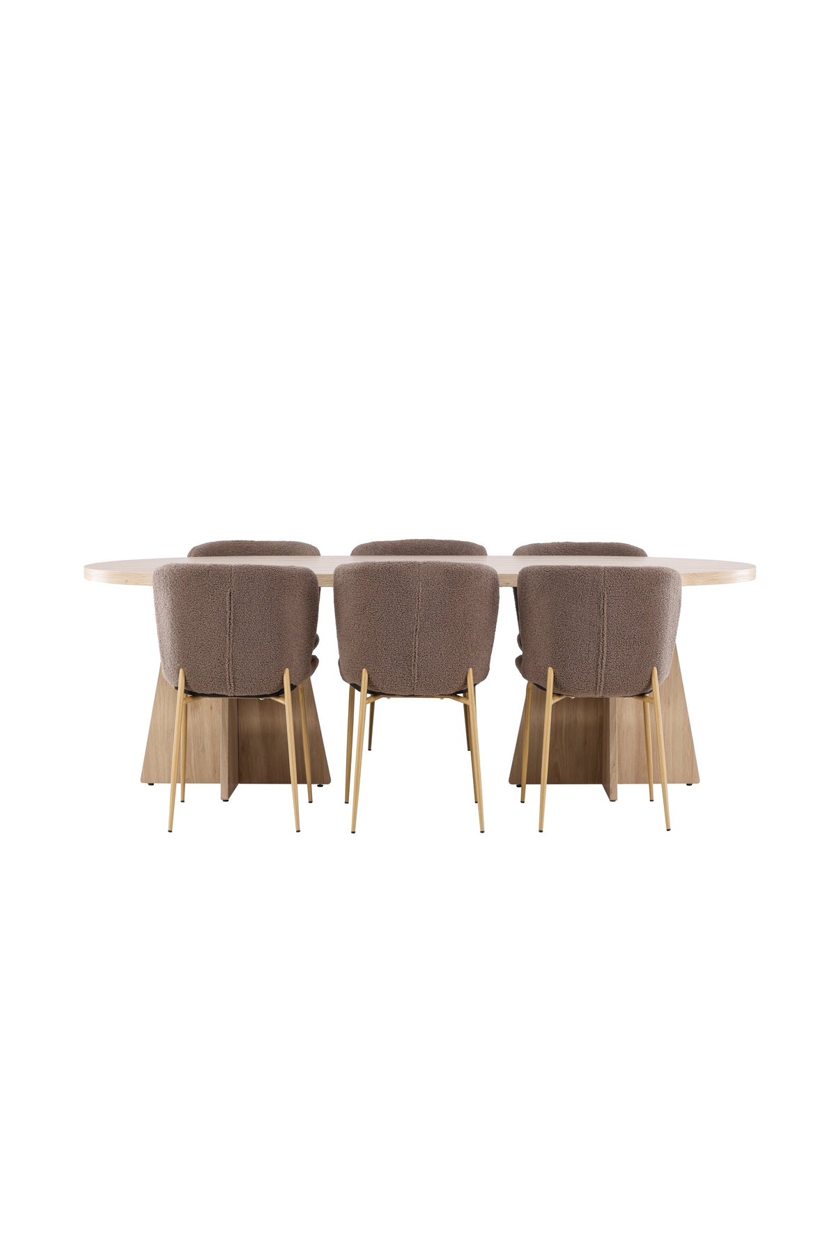 Bootcut Matbord med Modesto Stolarna – MDF