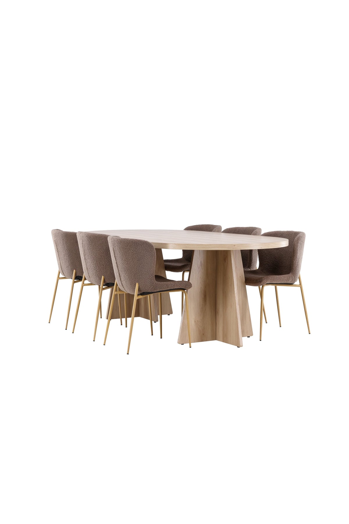 Bootcut Matbord med Modesto Stolarna – MDF