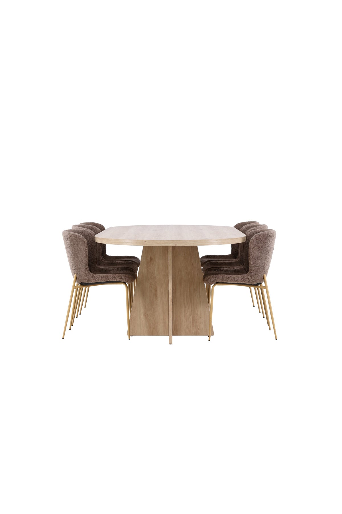 Bootcut Matbord med Modesto Stolarna – MDF