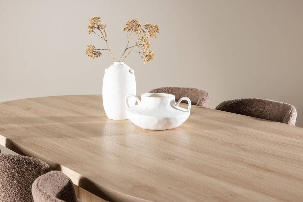 Bootcut Matbord med Modesto Stolarna – MDF