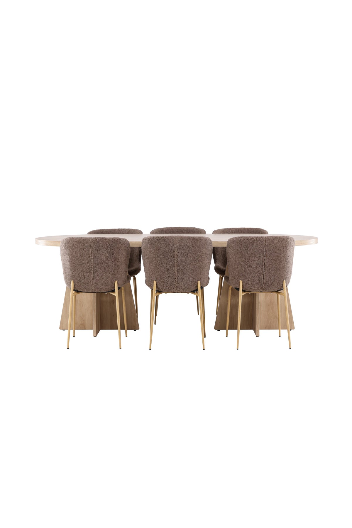 Bootcut Matbord med Modesto Stolarna – MDF