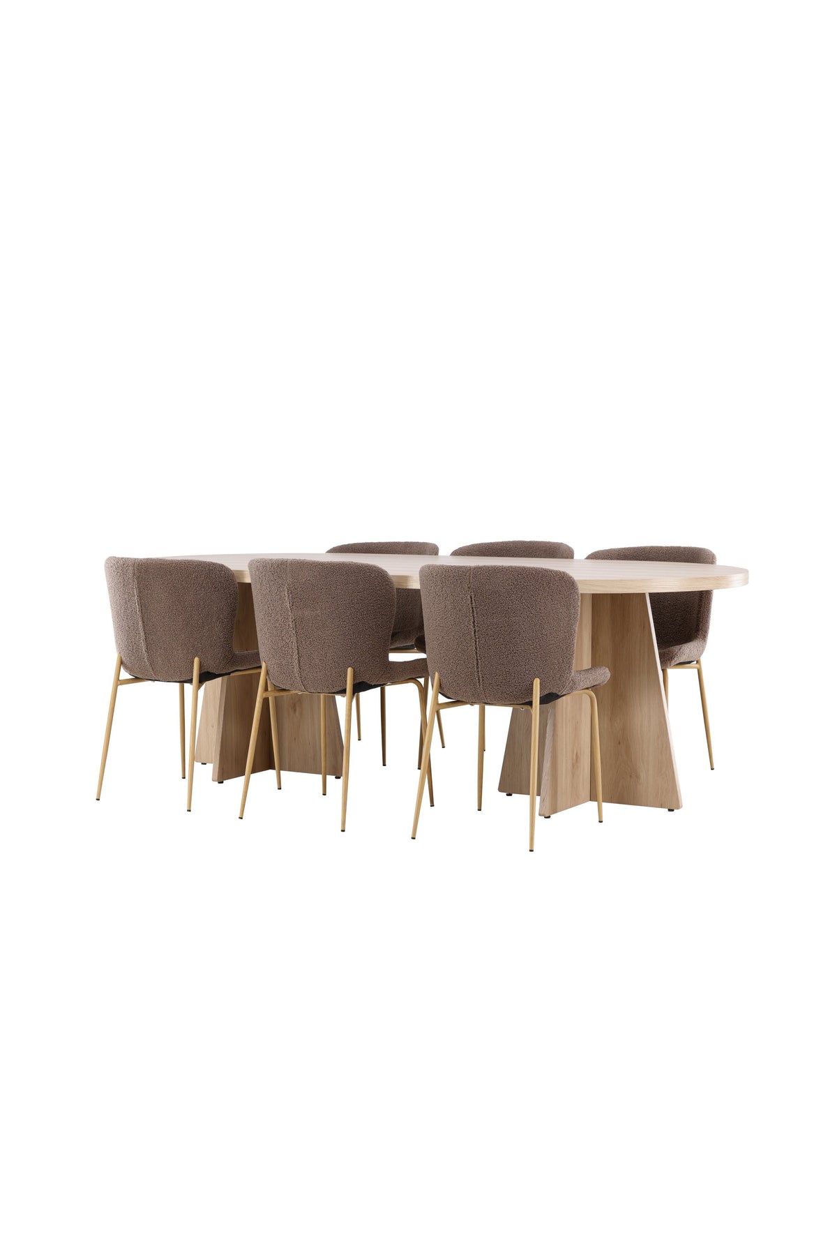 Bootcut Matbord med Modesto Stolarna – MDF
