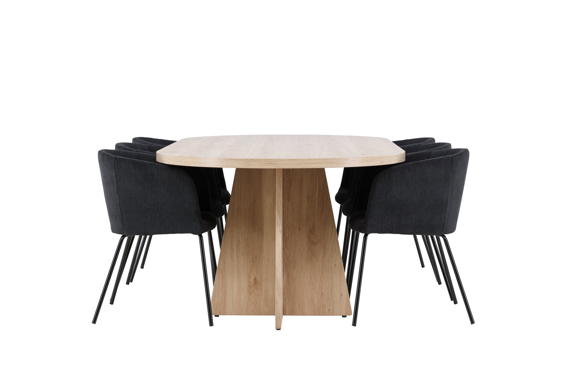 Bootcut Matbord med Berit Stolarna – MDF