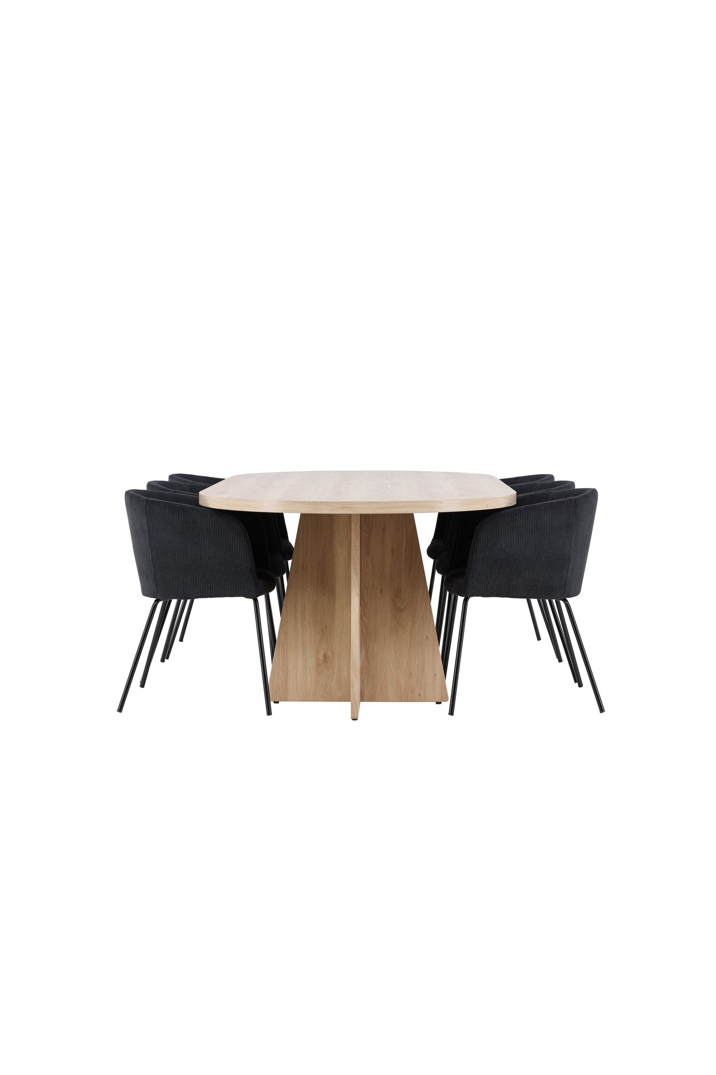 Bootcut Matbord med Berit Stolarna – MDF