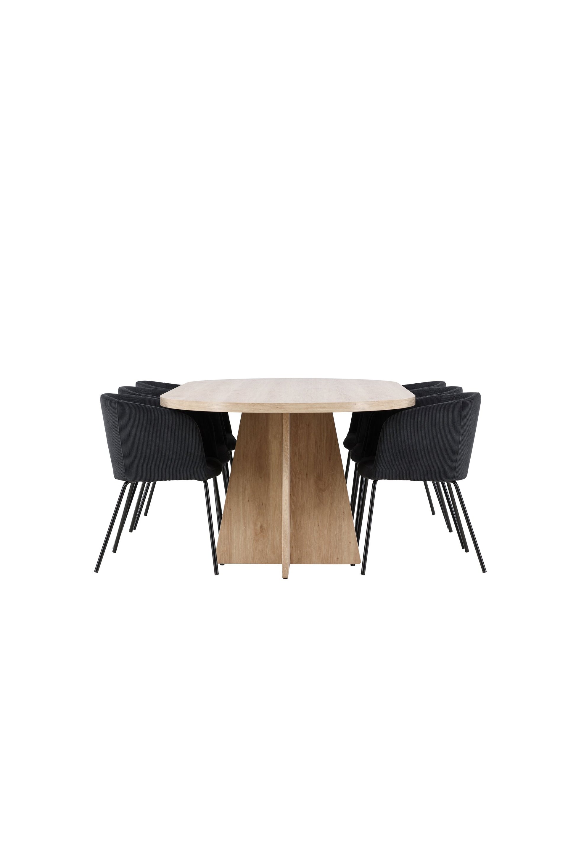Bootcut Matbord med Berit Stolarna – MDF