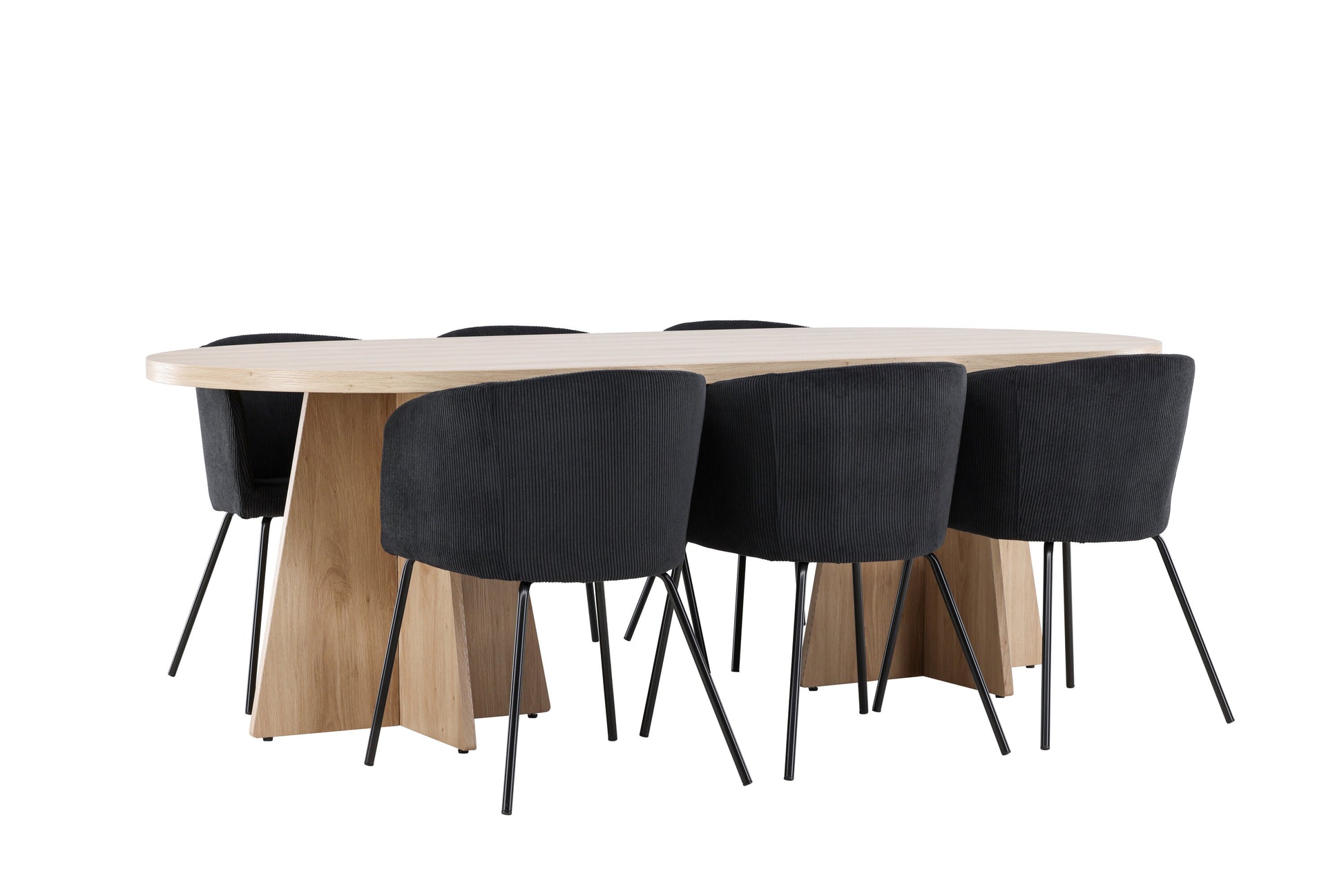 Bootcut Matbord med Berit Stolarna – MDF