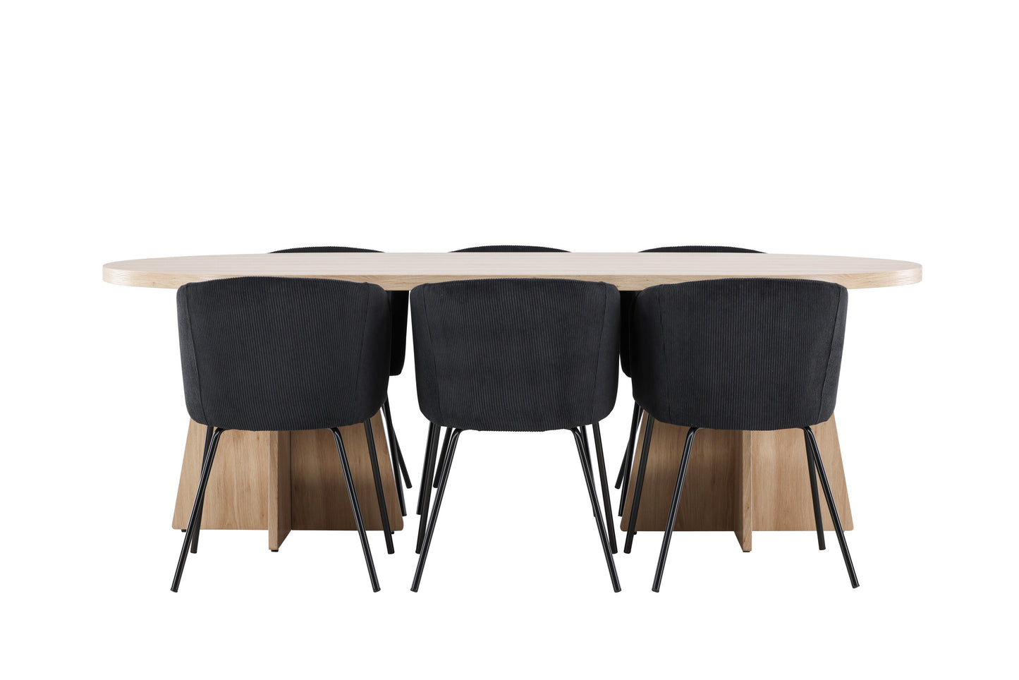 Bootcut Matbord med Berit Stolarna – MDF
