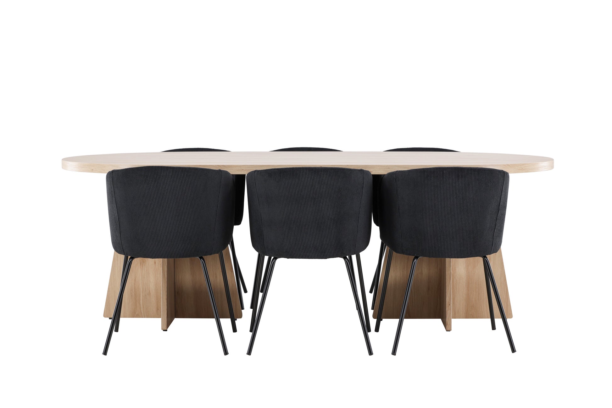 Bootcut Matbord med Berit Stolarna – MDF