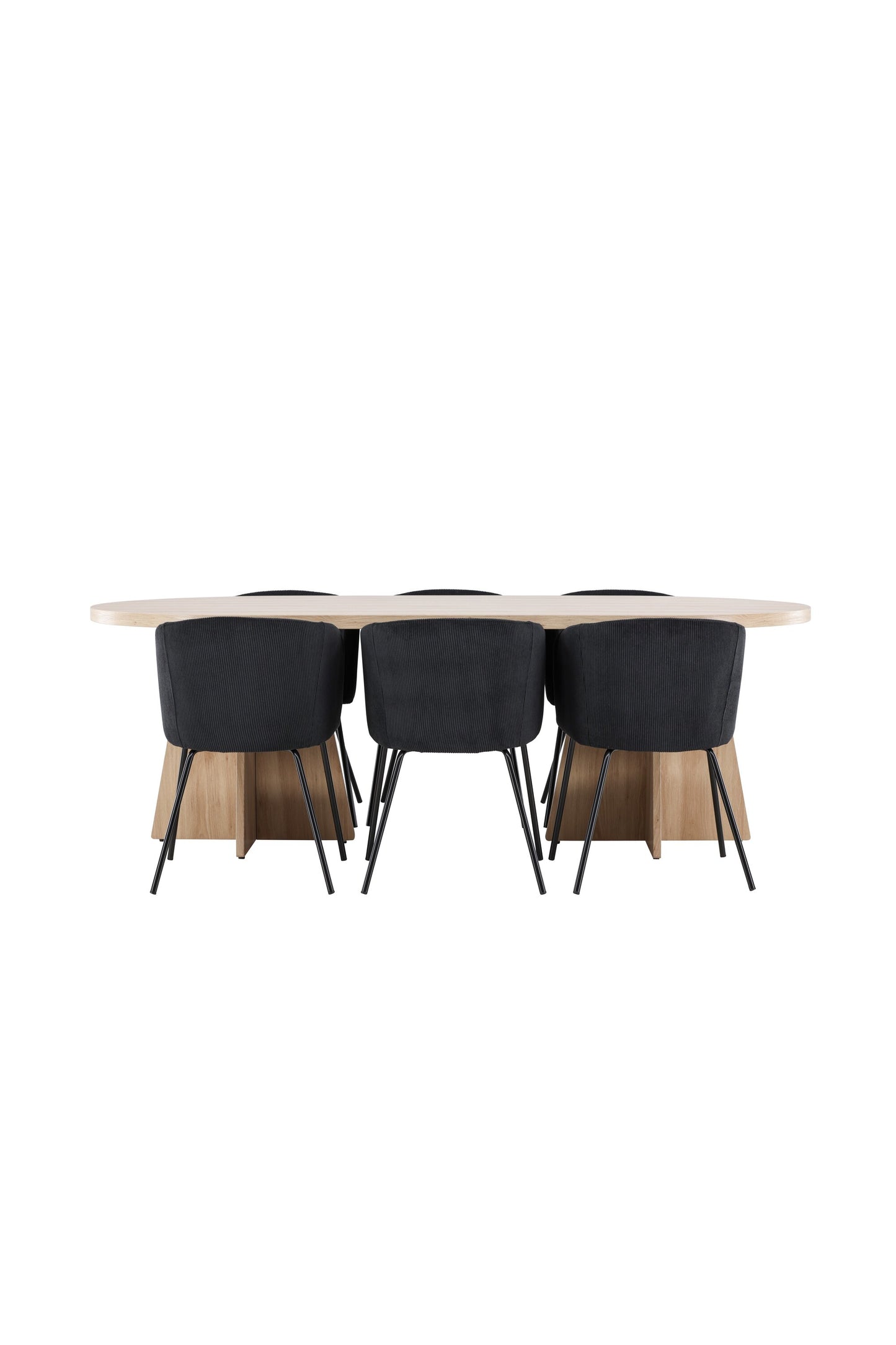 Bootcut Matbord med Berit Stolarna – MDF
