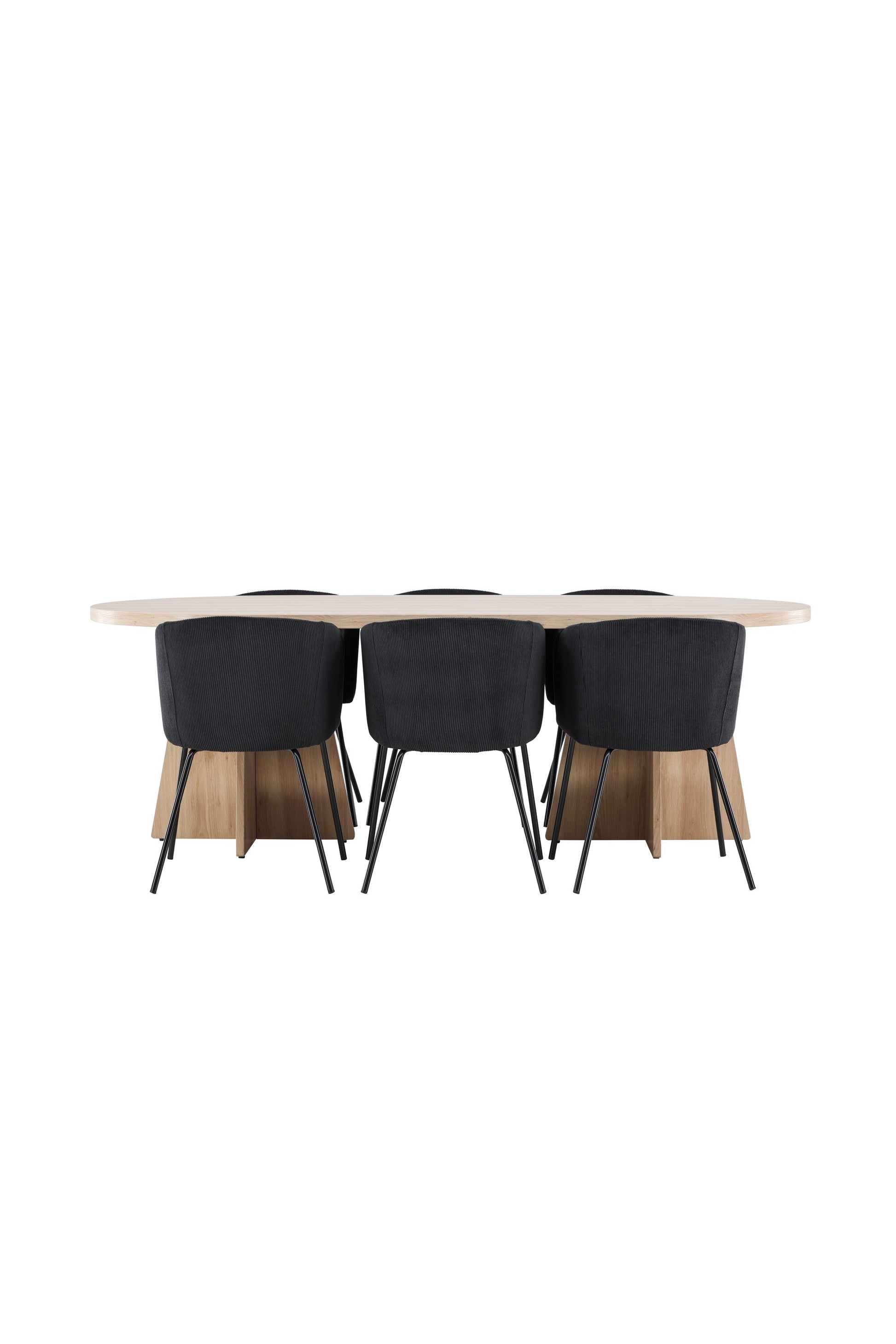 Bootcut Matbord med Berit Stolarna – MDF