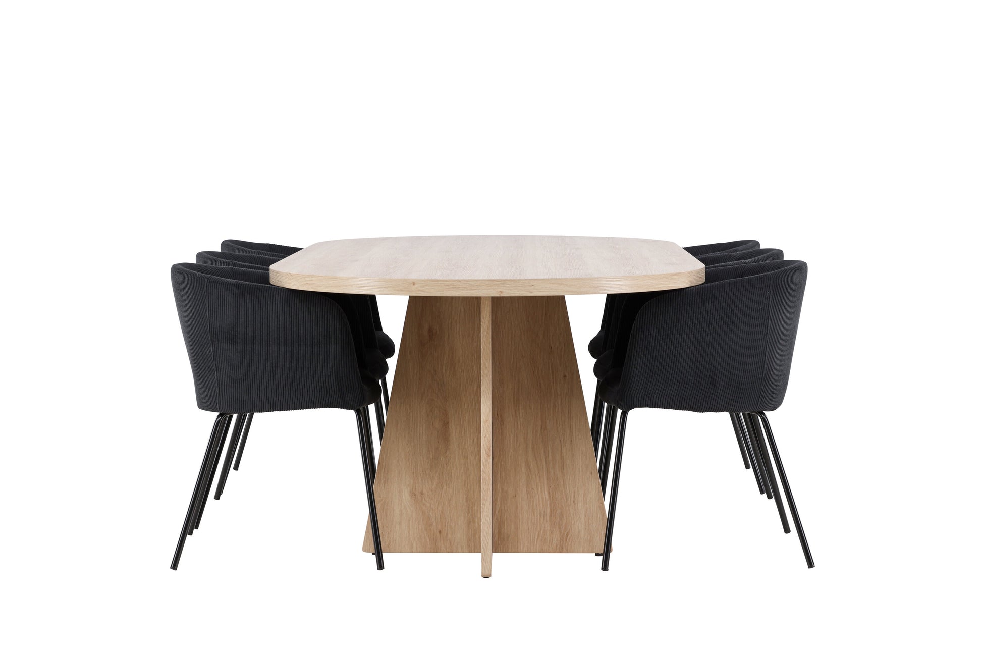 Bootcut Matbord med Berit Stolarna – MDF