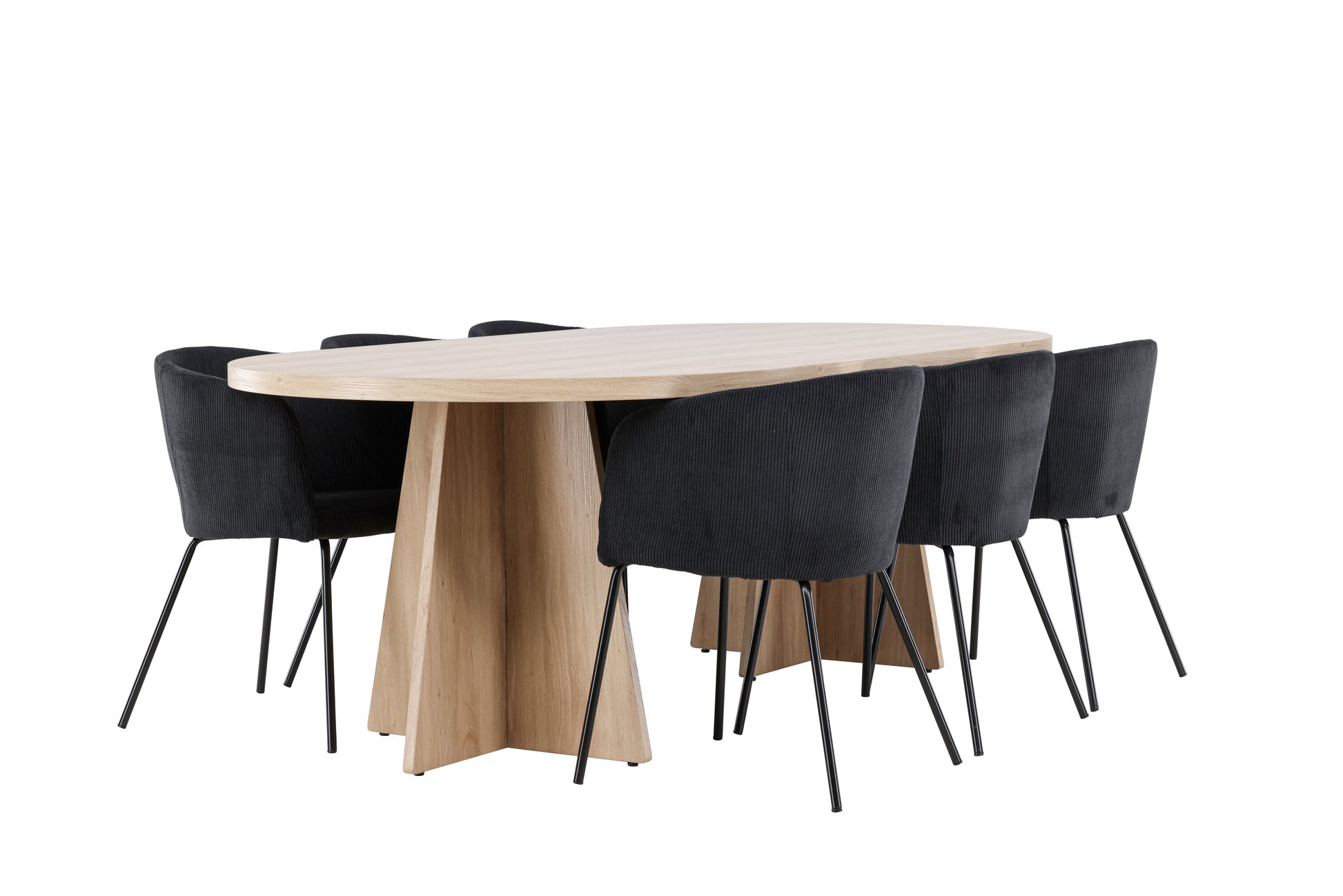 Bootcut Matbord med Berit Stolarna – MDF