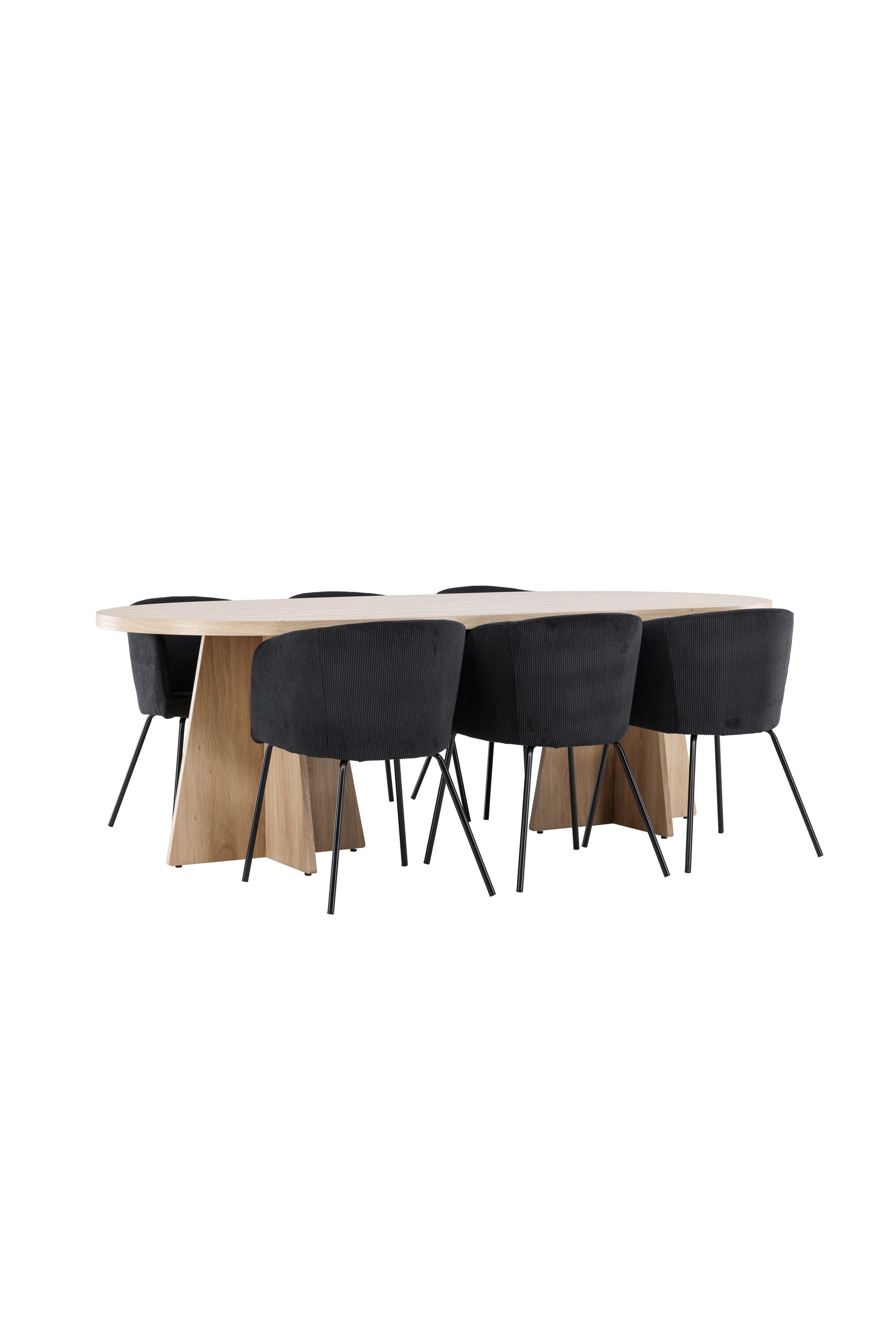 Bootcut Matbord med Berit Stolarna – MDF