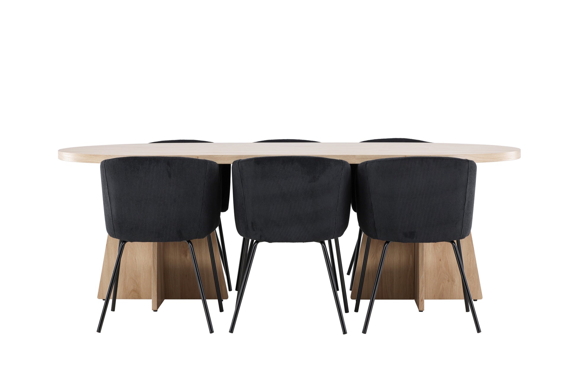 Bootcut Matbord med Berit Stolarna – MDF