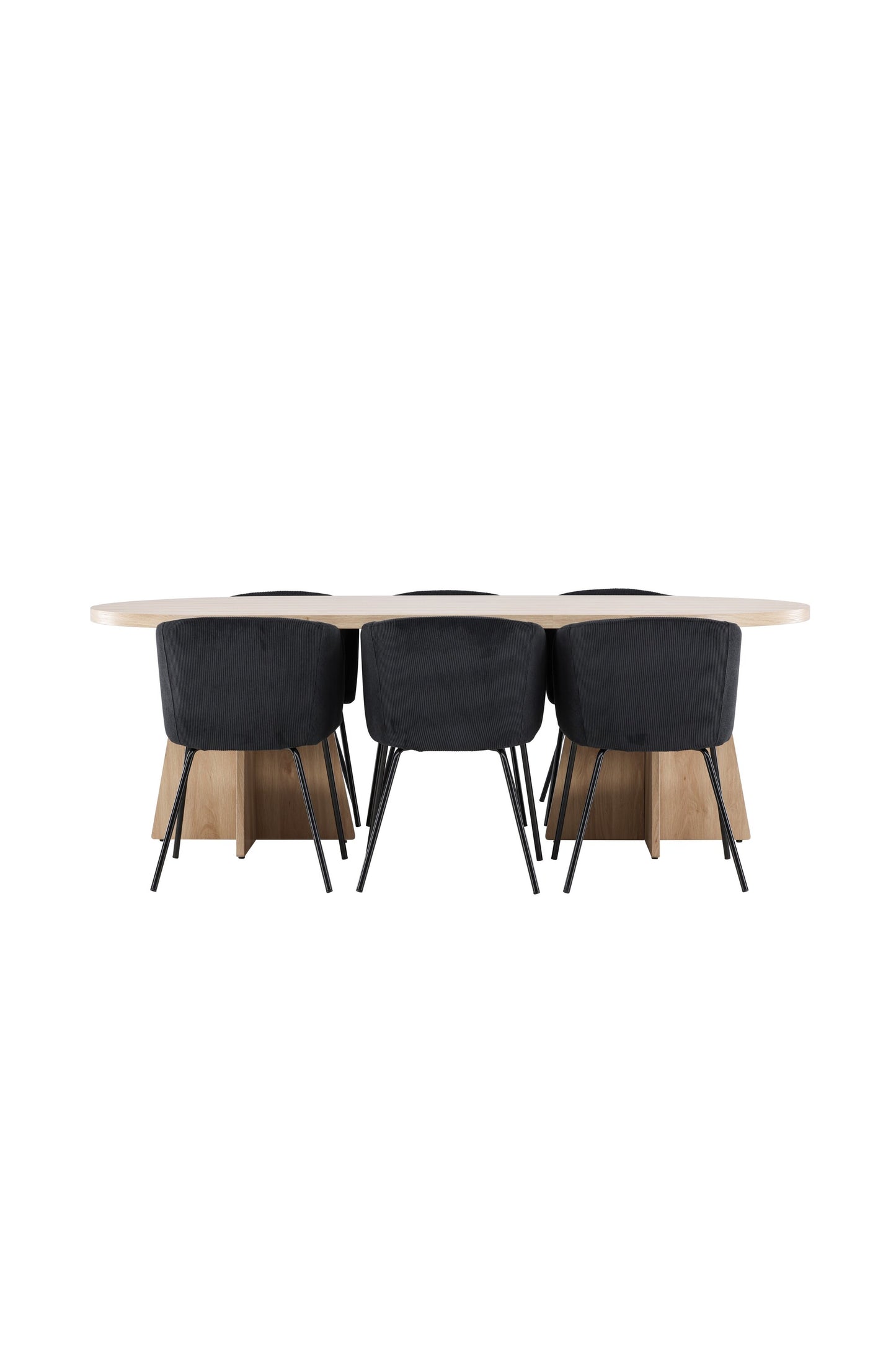 Bootcut Matbord med Berit Stolarna – MDF