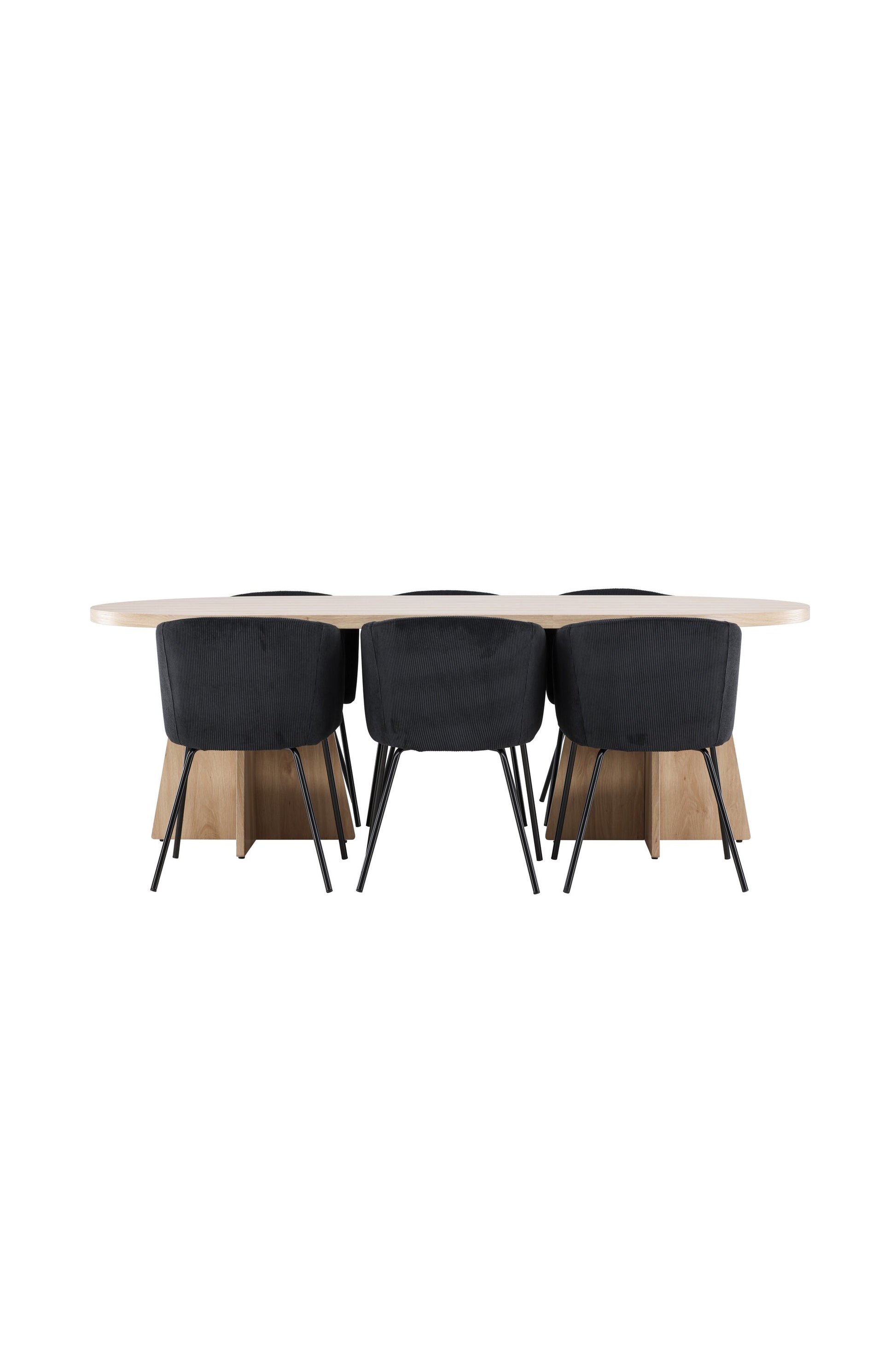 Bootcut Matbord med Berit Stolarna – MDF