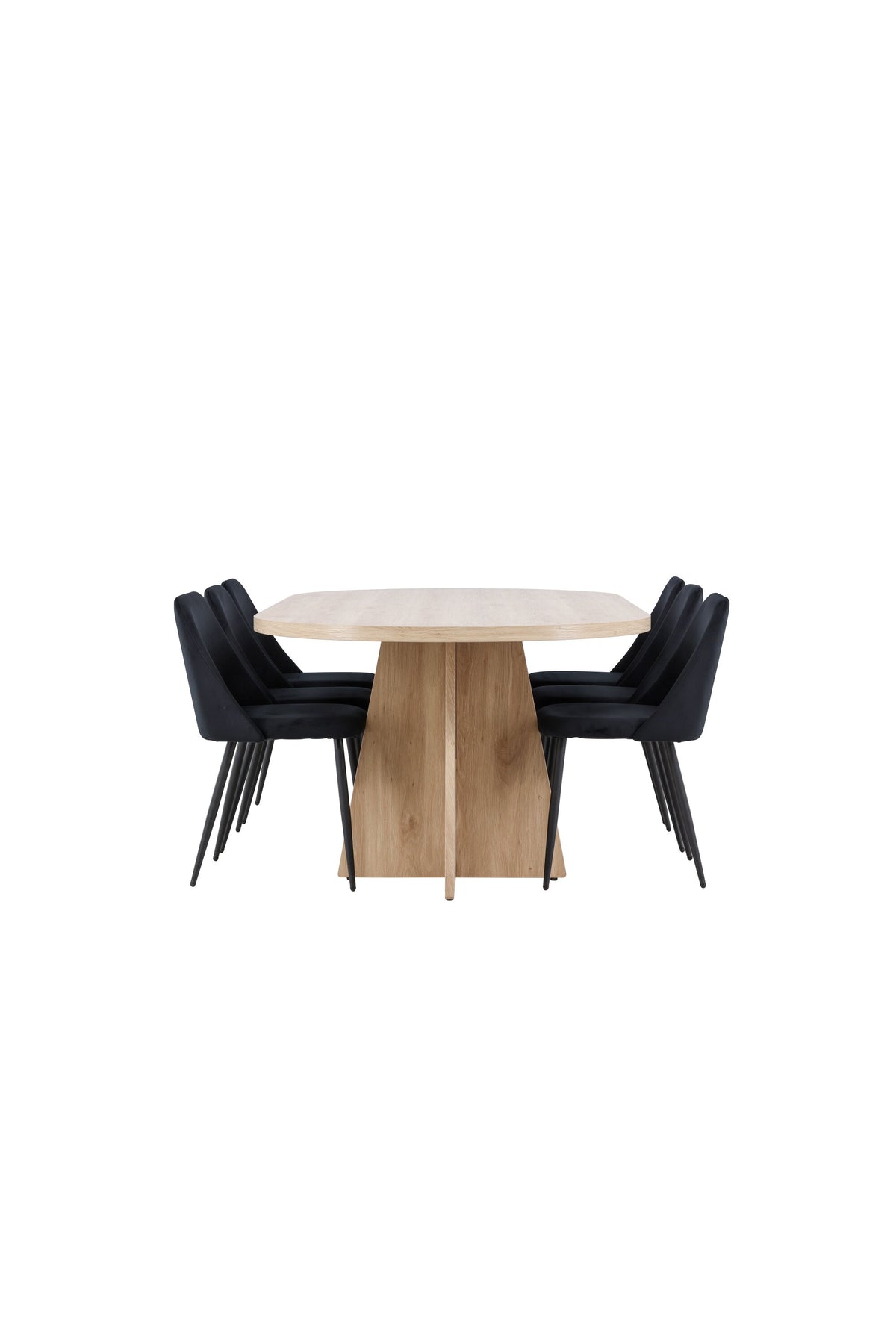 Bootcut Matbord med Night Stolarna – MDF
