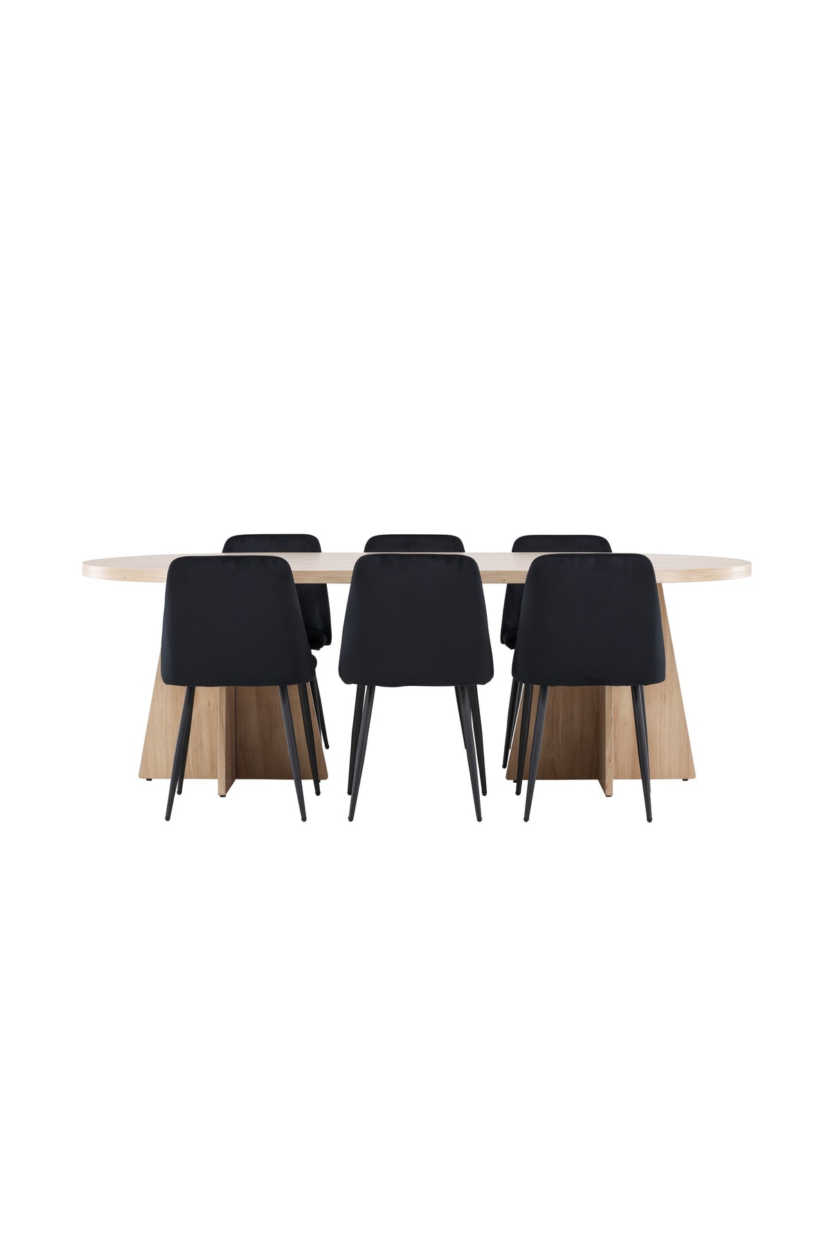 Bootcut Matbord med Night Stolarna – MDF