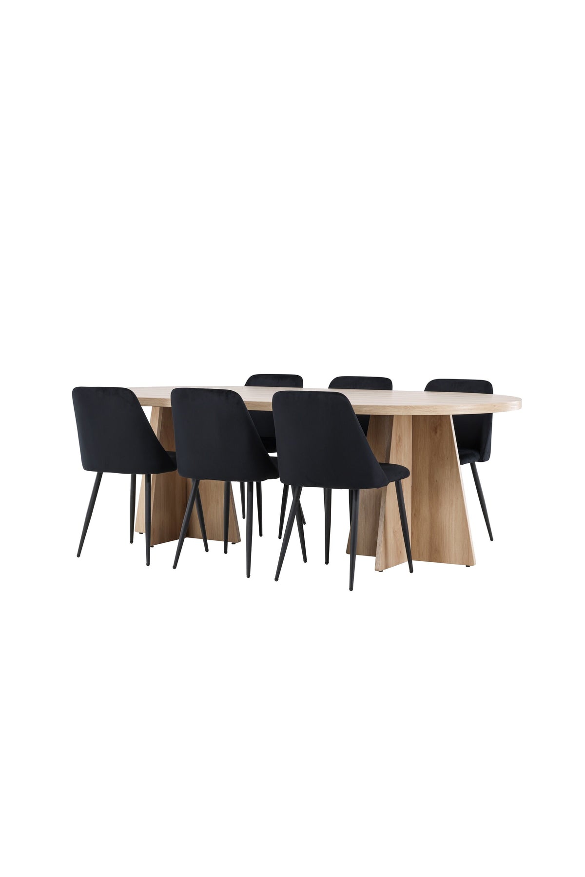 Bootcut Matbord med Night Stolarna – MDF
