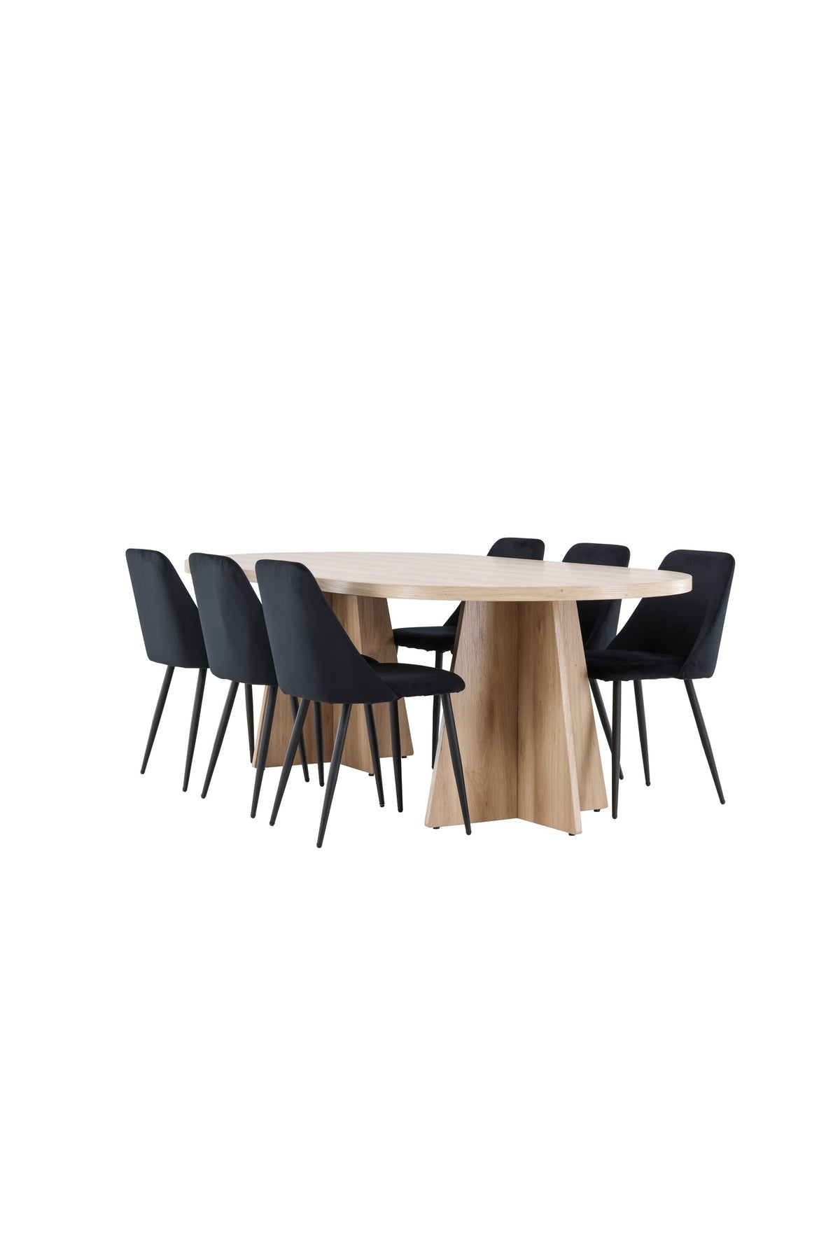 Bootcut Matbord med Night Stolarna – MDF