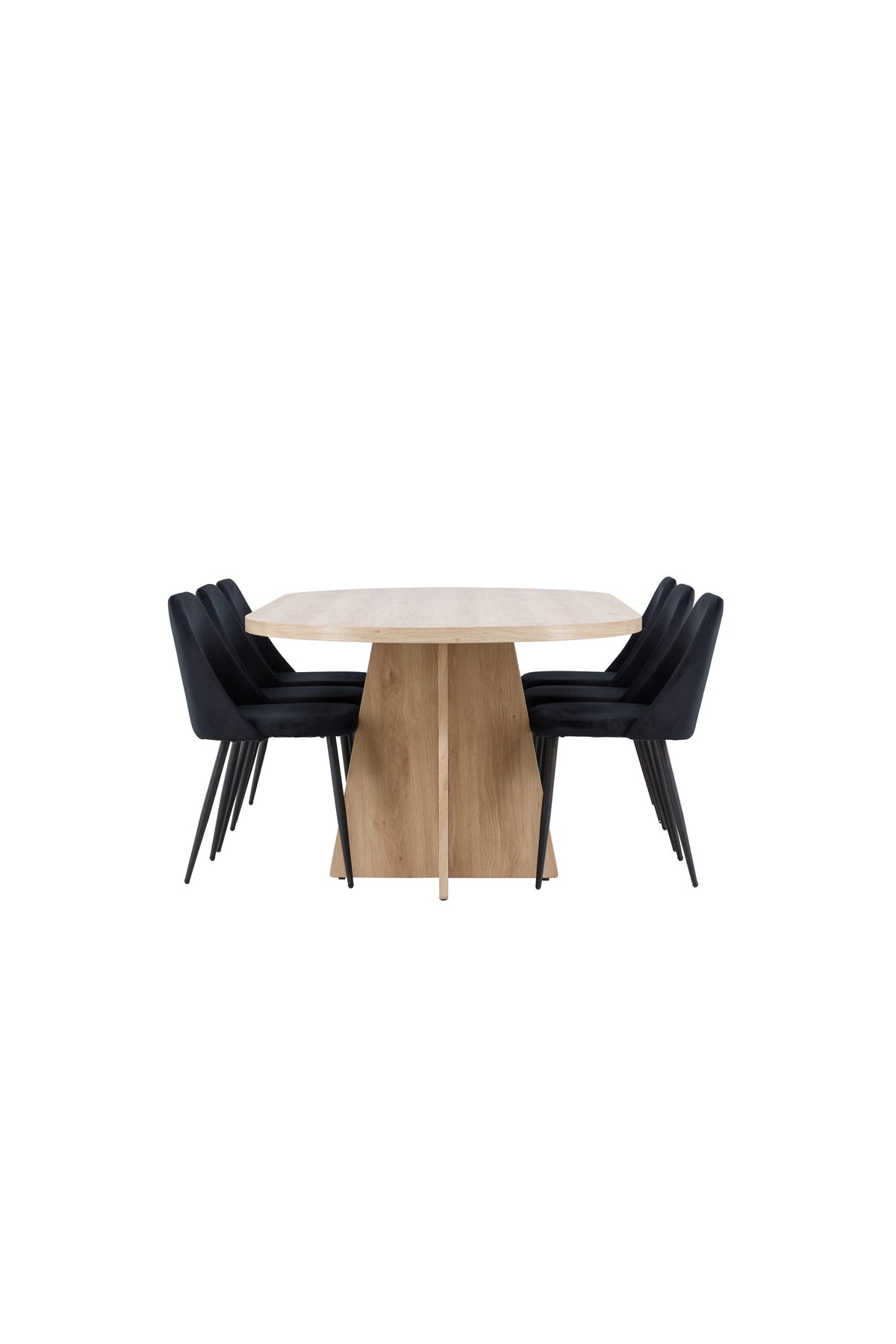 Bootcut Matbord med Night Stolarna – MDF